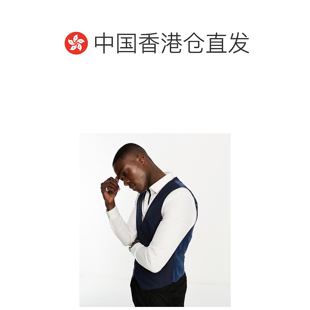 香港直邮潮奢 original penguin 男士Penguin 经典格纹西装马甲() - 图1