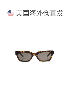 美国直邮自营saint laurentM175龟甲矩形太阳镜-灰色 美国奥莱直