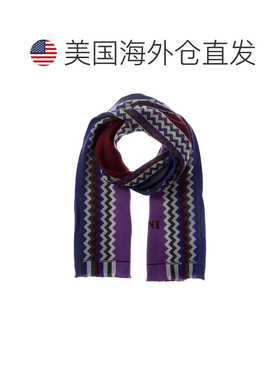 美国直邮自营Missoni羊毛围巾-紫色 美国奥莱直发
