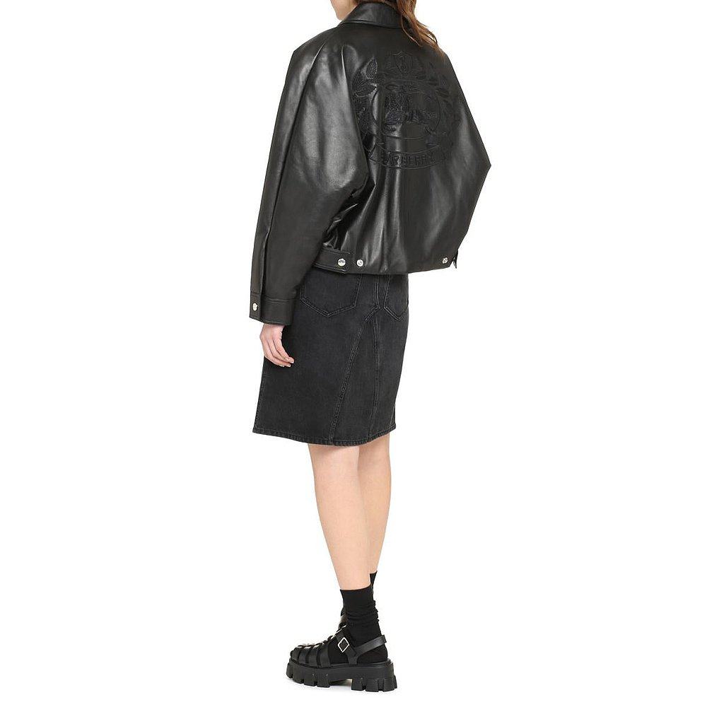 香港直邮BURBERRY 女士皮衣夹克外套 8059653142646A1189,淘宝优惠券,粉丝福利购,淘宝优惠卷