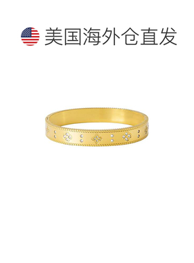 自营adorniaTarnish Resistant 18k Gold Plated Clover Bangle -