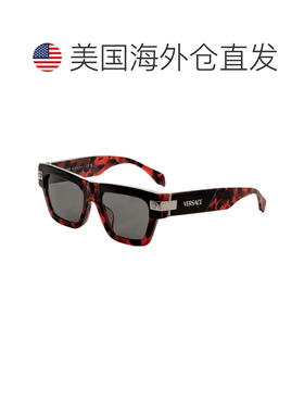 自营Versace Men's 55 mm Red Sunglasses - top black red havan