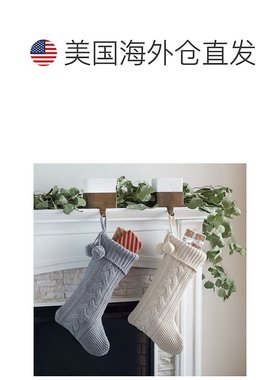 自营 safavieh肉豆蔻袜 - 灰色/白色 美国奥莱直发