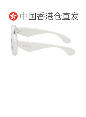 1h可退 香港直邮LOEWE 罗意威 男士 白色 Inflated Goggle 太阳镜