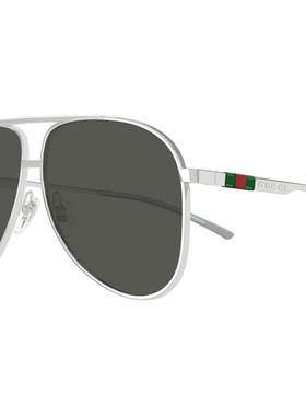 香港直邮GUCCI 男士眼镜 GG1677S001 CO 灰色 几何框太阳镜