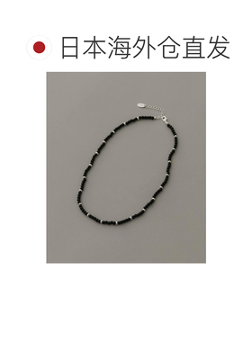 日本直邮SMELLY 男士 黑色珠串项链 镍过敏友好款 SM261301201004
