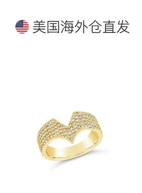 自营 sterling foreverSandra 戒指 - 金色 美国奥莱直发配饰婚戒
