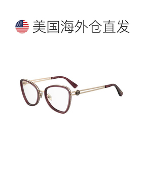 自营Moschino Metal Women's Frames - burgundy 美国奥莱直发