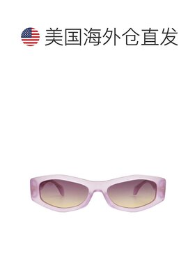 自营Versace Violet Gradient Yellow Geometric Ladies Sunglass