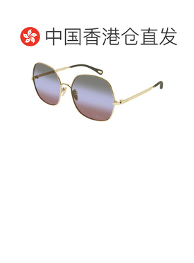 1h可退 香港直邮潮奢 Chloe 蔻依 女士 CH0282S_004GLDGR 太阳镜