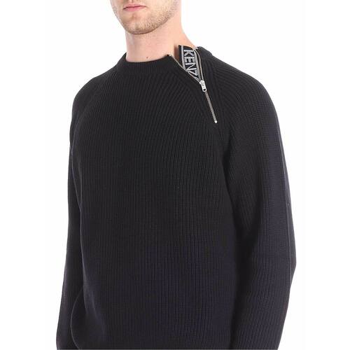 香港直邮KENZO 男士卫衣 5PU2043BA99AW18 AW2018 黑色 Ribbed bl - 图3