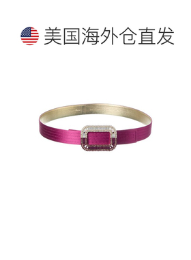 自营Roger Vivier Satin Belt - Purple 腰带美国直发奥莱 美国
