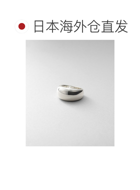 1h可退 日本直邮COCOSHNIK 女士 宽版弧面设计 银色透明涂层拇指