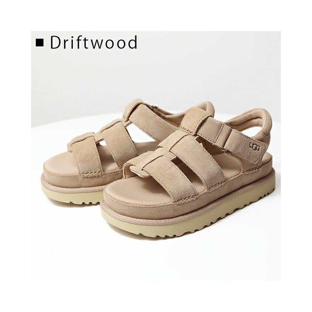 日本直邮UGG W Goldenstar 系带凉鞋 厚底 绒面革 厚底系带凉鞋,淘宝优惠券,粉丝福利购,淘宝优惠卷