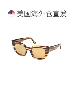 自营Tom Ford Sunglasses Cat Eye Full Rim, Shiny Bordeaux Fra