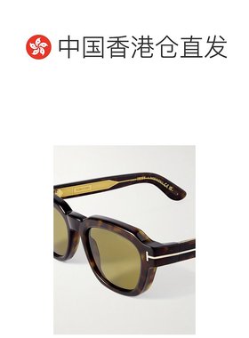 1h可退 香港直邮Tom Ford 汤姆 福特 男士 符号D形框龟甲色醋纤太