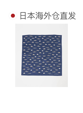 日本直邮green label relaxing 缎面鱼类印花手帕 【付后1h可退】
