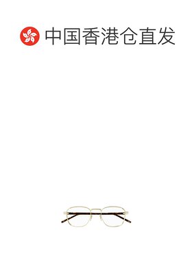 香港直邮SAINT LAURENT 男士眼镜 SL699006 CO 棕色 徽标平光镜
