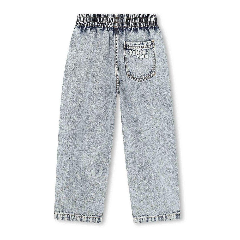 KENZO 男童牛仔裤 K61408Z04 AW2025 灰色 松紧腰牛仔裤,淘宝优惠券,粉丝福利购,淘宝优惠卷