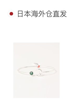 1h可退 日本直邮CAYHANE  女士月相手镯 真铜天然石材质 独特月亮