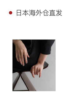 1h可退 日本直邮SMELLY so' 女士立体方环 925银金镀层 SM432KF00
