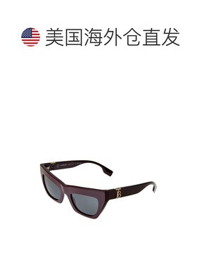 自营 Burberry 女士 51 毫米太阳镜 - 红色 美国奥莱直发博柏利
