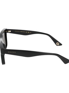 GUCCI 女士眼镜 GG1618S001 AW2024 黑色 全框太阳镜