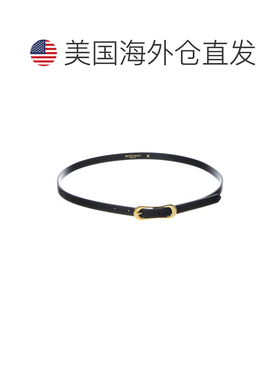 自营Bruno Magli Carla皮革腰带-黑色 皮带 美国奥莱直发
