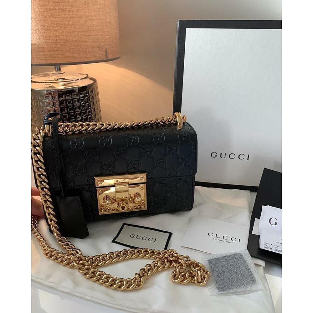 Gucci 古驰 女士 Padlock  Signature单肩包 409487CWC1G - 图3