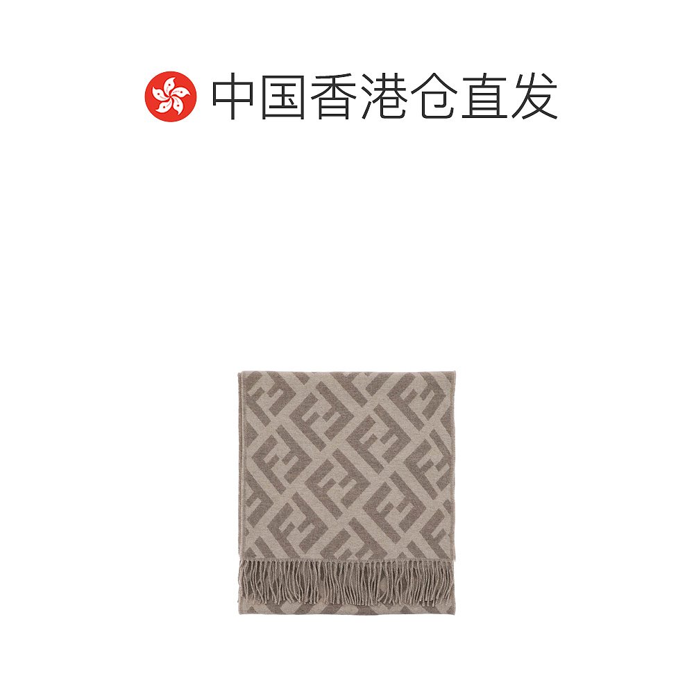 香港直邮FENDI 女士围巾 FXT260A8RSF0NKK - 图1