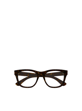 GUCCI 男士眼镜 GG1796O002 AW2025 棕色 几何平光镜古驰