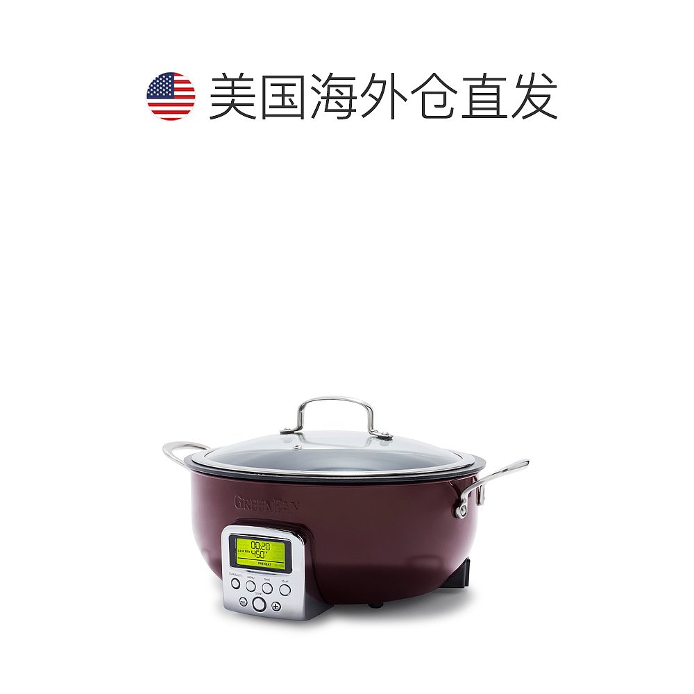 GreenPan Elite Essential Smart Electric 6 QT Skillet Pot- S-图1