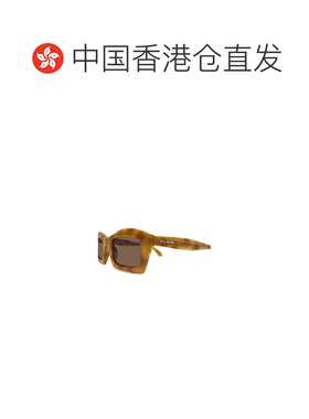 1h可退 香港直邮ALAIA 女士眼镜 AA0089S004 SS2025 棕色 矩形太
