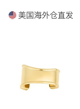 自营adorniaTarnish Resistant 18k Gold Plated Tall Curve Cuff