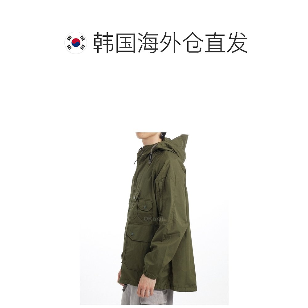 韩国直邮Engineered Garments Atlantic Parka 橄榄色涂层棉布 (2 - 图1
