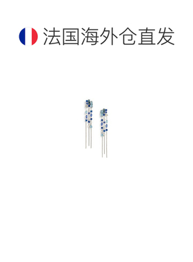 自营欧洲直邮Ralph Lauren拉夫劳伦 女士蓝色/多色黄铜多晶簇耳环