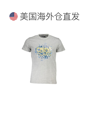 自营Cavalli Class Cotton Men Men's T-Shirt - gray 美国奥莱直