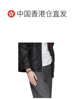 1h可退 香港直邮潮奢 HUGO 雨果 男士 海军蓝 Double Braided-Lea