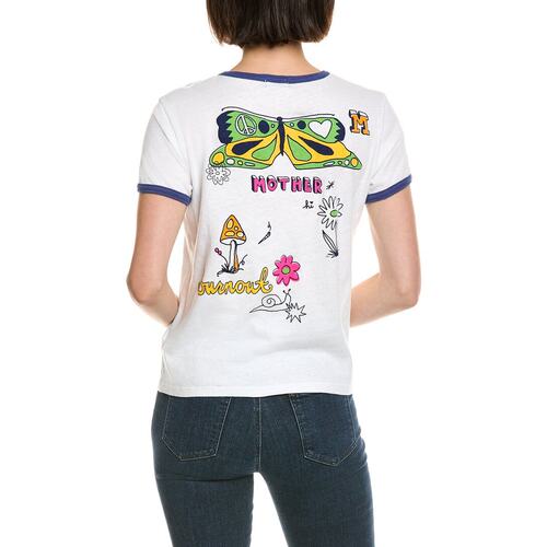 自营MOTHER The Lil Goodie Ringer T-Shirt - multi 美国奥莱直 - 图2
