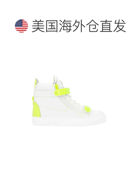自营Giuseppe Zanotti Calfskin High Top Men's Sneakers - whit