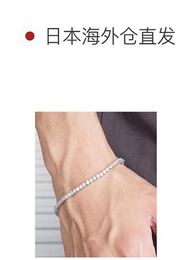 1h可退 日本直邮SBG 男女同款CZ网球链手链 18K金镀金合金材质 嘻