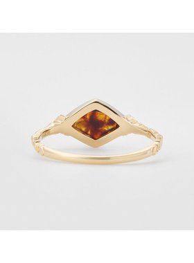 日潮 agete 阿卡朵 K10琥珀戒指