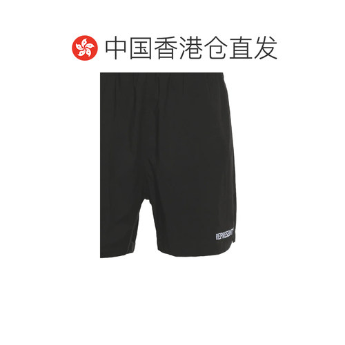 香港直邮Represent 男士短裤 MLM70401 AW2024 黑【付后1h可退】 - 图1