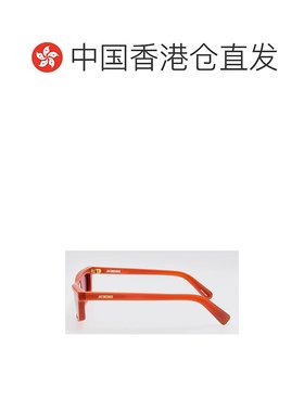香港直邮JACQUEMUS 男士太阳镜 TRAPEZIMATT AW2025 红色 1NAK57Q