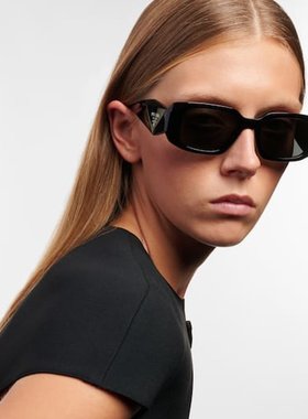 潮奢 Prada 普拉达 女士 Symbole 矩形太阳眼镜