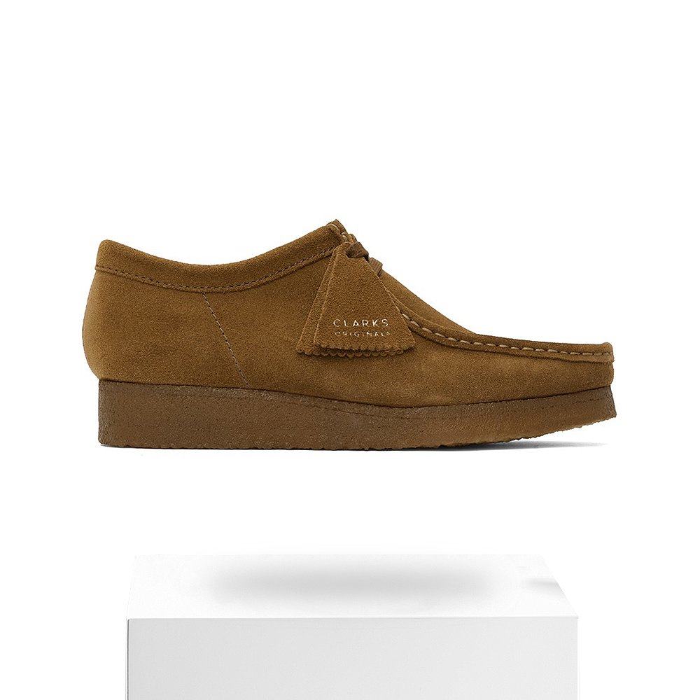 香港直邮潮奢 Clarks Originals 男士 黄褐色 Wallabee 德比鞋 26 - 图3