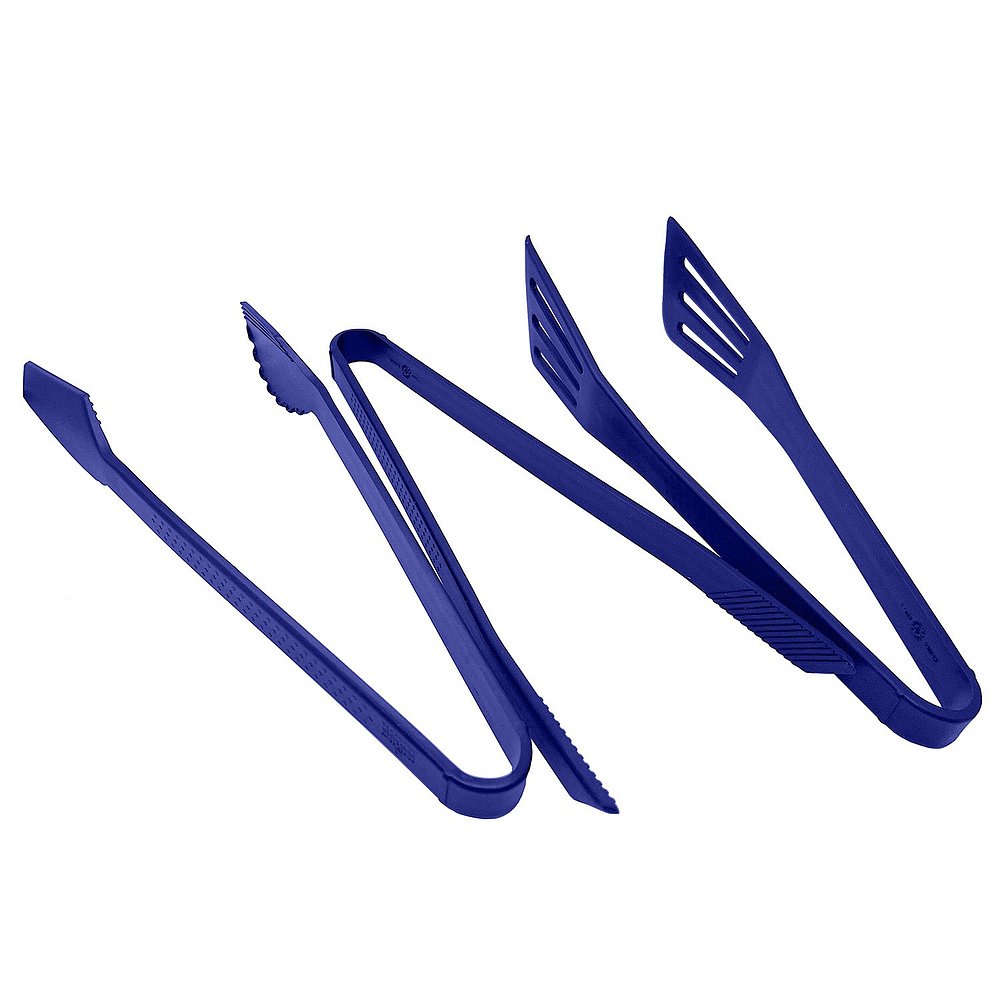 Kuhn Rikon Silicone Wrapped 3 Piece Specialty Tong Set, Blue - 图2