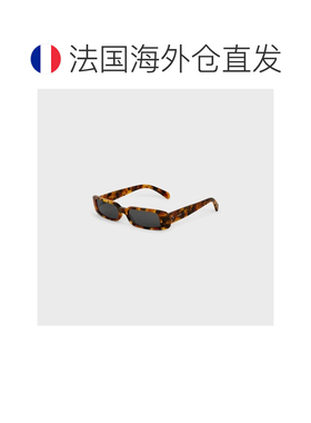 自营欧洲直邮CELINE思琳 Rectangular S343女士斑点棕色醋酸纤维