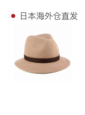 日本直邮Lacoste All Down 中折帽 毛毡礼帽 女士男士 米色 秋冬