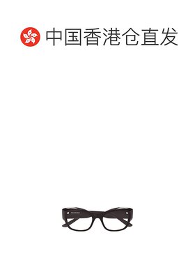 香港直邮BALENCIAGA 女士眼镜 BB0398O004 SS2025 黑色 全框平光